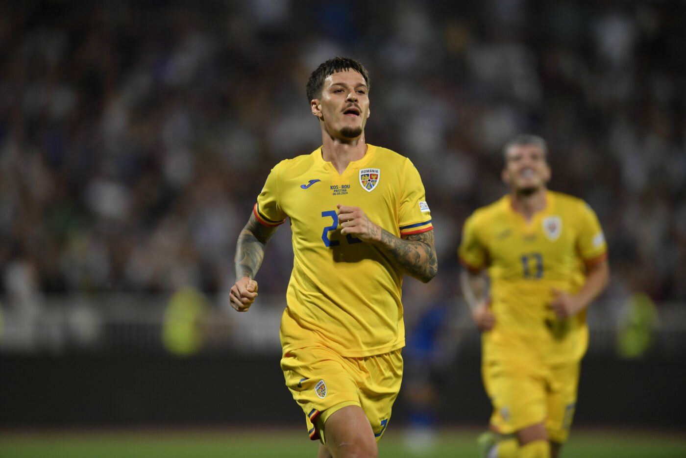 I-a „curentat” rapid! Dennis Man, gol în Cipru – România, după o fază perfectă a tricolorilor