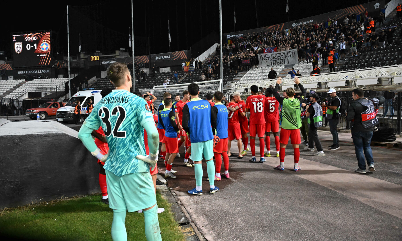 Notele fotbaliștilor lui Gigi Becali, după PAOK – FCSB 0-1. E un singur jucător de pe teren care a luat peste 8