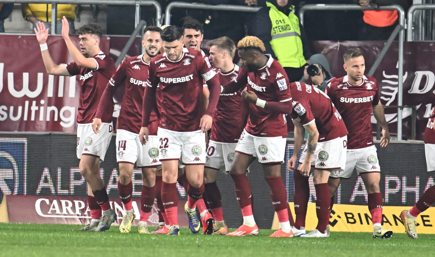 Rapid București – Farul Constanța 5-0, în a 13-a etapă a din Superliga. Prima victorie pe teren propriu în acest sezon pentru echipa lui Marius Șumudică