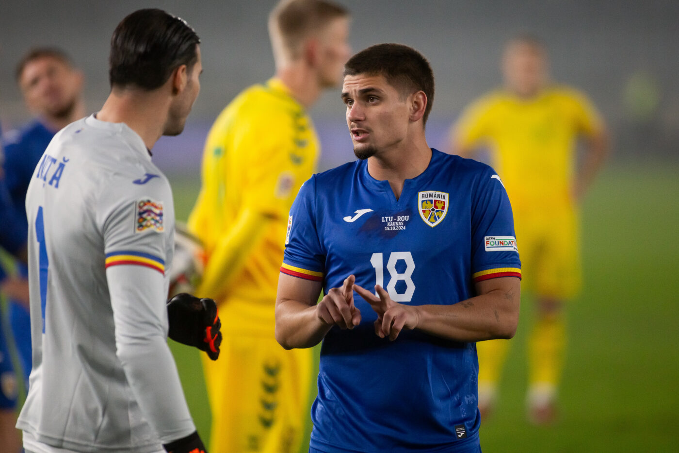 Răzvan Marin, lunetist de la 11 metri. A marcat pentru 1-1 în Lituania – România, din penalty