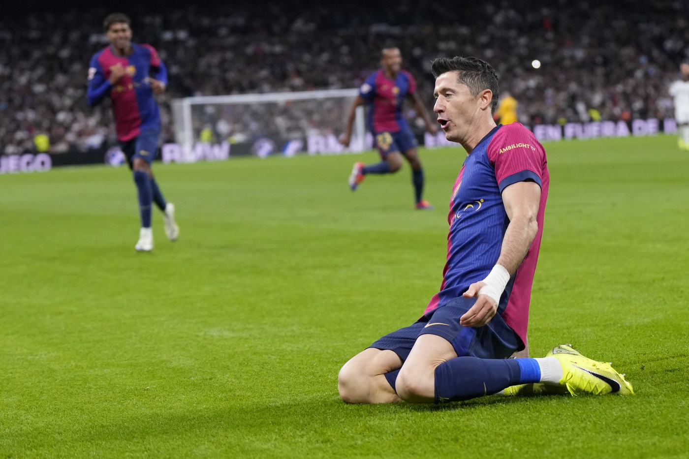 Robert Lewandowski, „dublă” de senzație în Real Madrid – FC Barcelona! Vezi cum a marcat polonezul