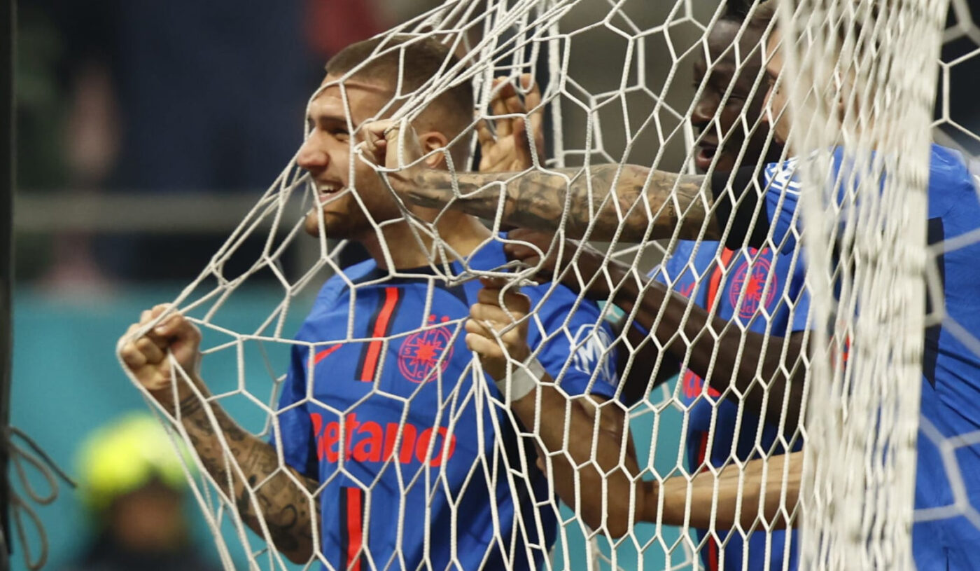 Daniel Bîrligea l-a imitat pe Victor Pițurcă! Gestul făcut de atacantul FCSB după ce a înscris în poarta lui Midtjylland