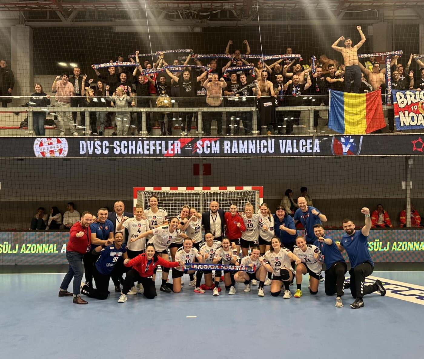 EHF European League, turul 3 preliminar, DVSC Schaeffler – SCM Rm. Vâlcea 28-31 (în tur: 33-31)