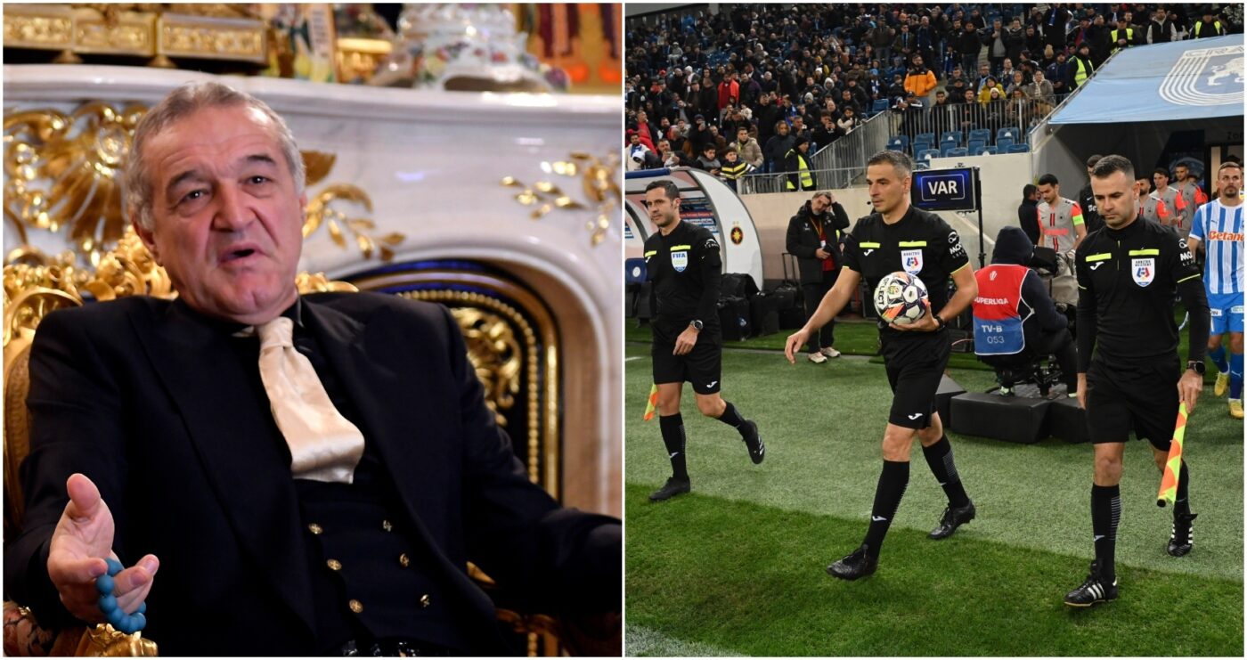 Ce remarcă a avut Gigi Becali la adresa arbitrului partidei Universitatea Craiova – FCSB 1-1