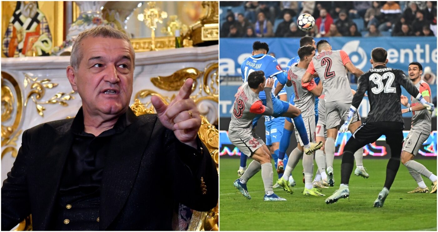 Gigi Becali i-a ținut pe teren doar 45 de minute, în Universitatea Craiova – FCSB! Trei fotbaliști, schimbați de patronul campioanei la pauza meciului