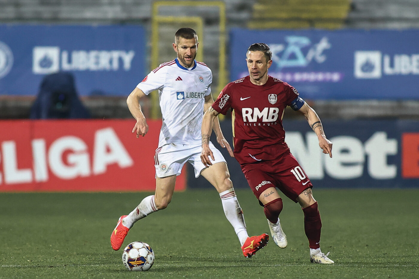 Oțelul Galați – CFR Cluj 0-1, în restanța din etapa a 6-a din Superliga. Dan Petrescu se impune în duelul cu Dorinel Munteanu!