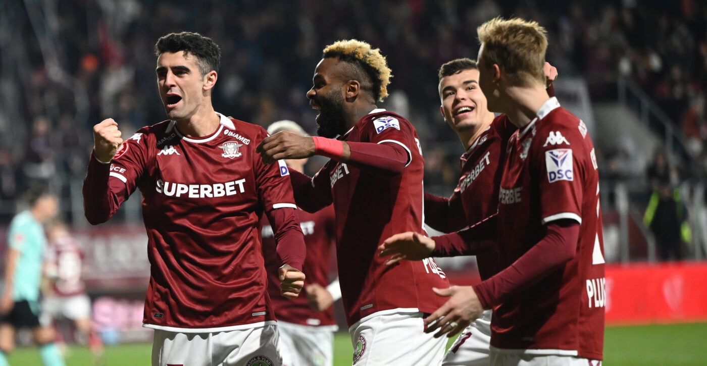 Rapid București – UTA Arad 2-0, în etapa 16 din Superliga. Victorie pentru echipa „alb-vișinie”, care urcă, provizoriu, pe locul 5