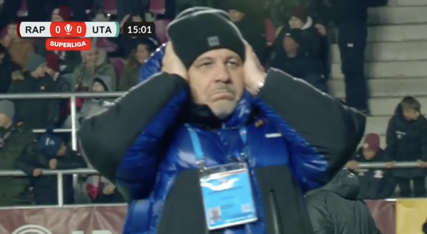 Ratarea campionatului în Rapid – UTA! Marius Șumudică s-a luat cu mâinile de cap când a văzut ce a putut să facă Aaron Boupendza, atacantul pentru care a insistat enorm