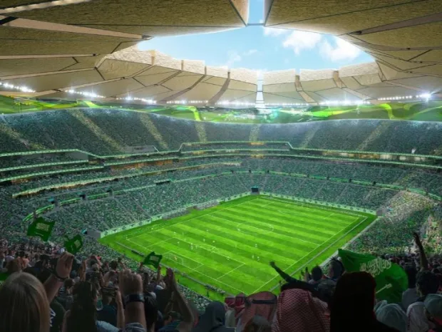 Un stadion cum nu s-a mai văzut pe Pământ: imagini uluitoare cu arena de 92.000 de locuri a Regelui Salman al Arabiei Saudite