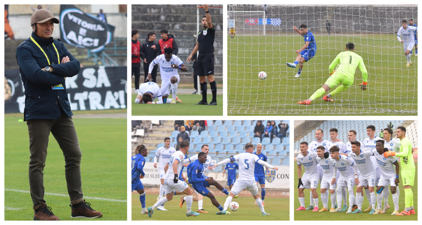 Antrenorul Slatinei arată cu degetul spre FCU Craiova pentru penalty-ul din care a câștigat, cu trimitere la scandalul făcut de Adrian Mititelu runda trecută: ”Ce ţie nu-ţi place, altuia nu-i face!”