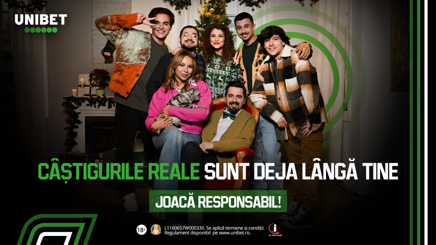 ADVERTORIAL. Unibet lansează campania „Câștiguri Adevărate”  cu Cosmin Natanticu drept ambasador al sărbătorilor autentice
