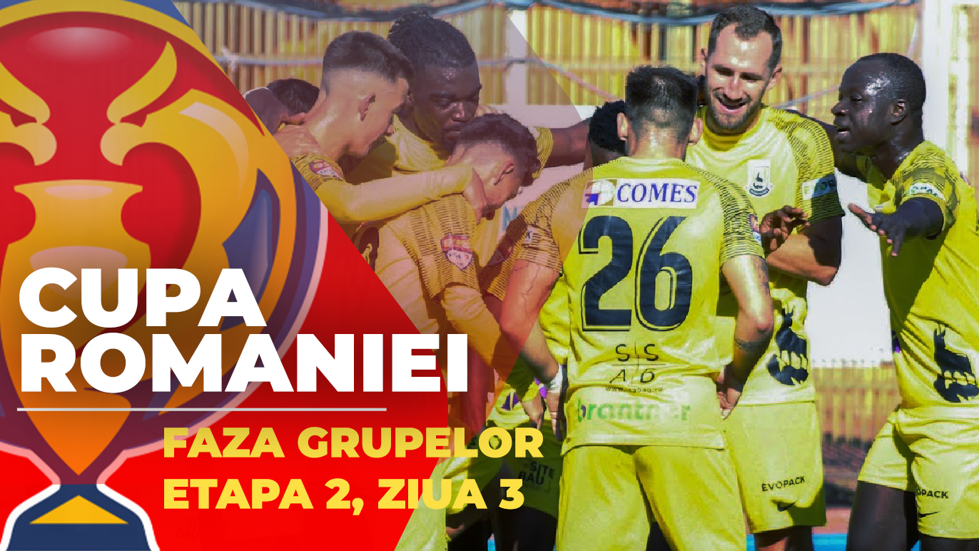 Cupa României, faza grupelor | Trei meciuri se joacă ACUM, la Ungheni, Cluj-Napoca și Râmnicu Vâlcea, cu oaspeți din SuperLigă. Pe două dintre stadioane s-a înscris