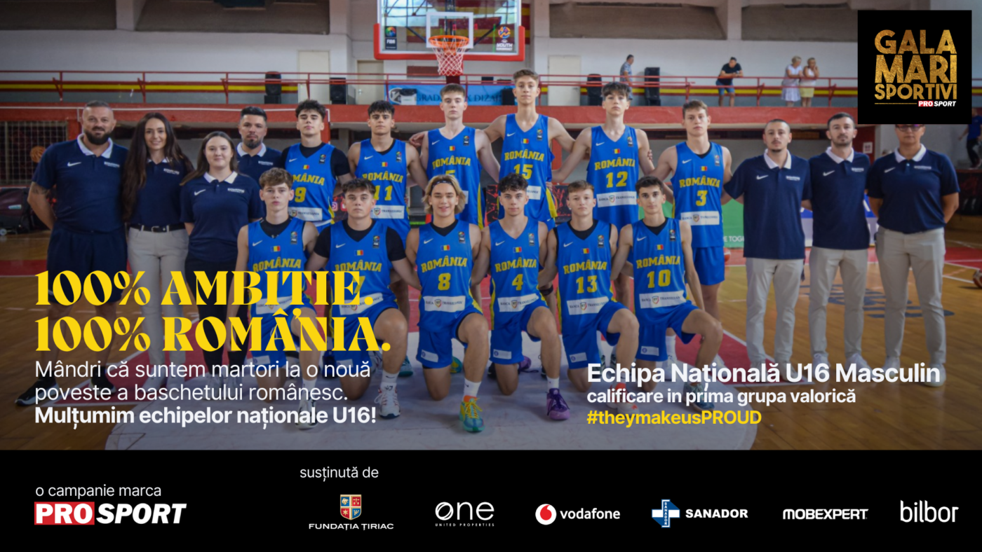 FR de Baschet, premiată la Gala Mari Sportivi 2024! Performanțe de excepție pentru naționalele de tineret