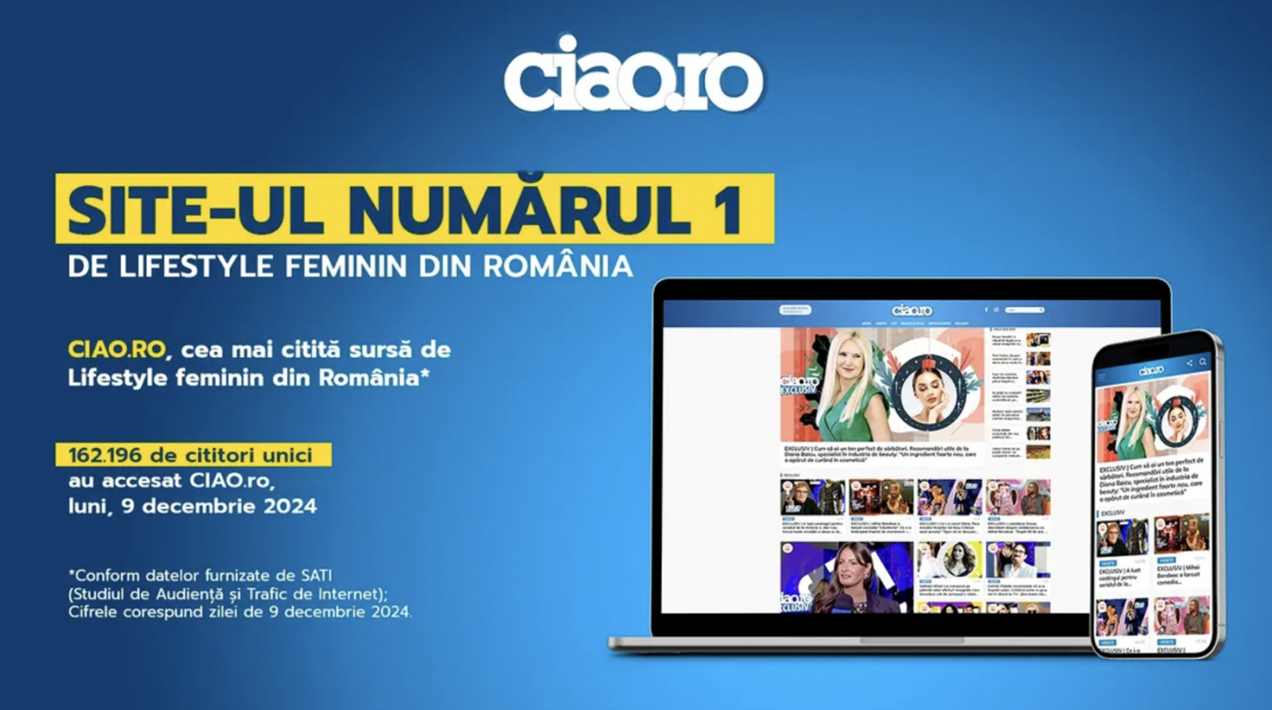 CIAO.ro, cea mai citită sursă de Lifestyle feminin din România!