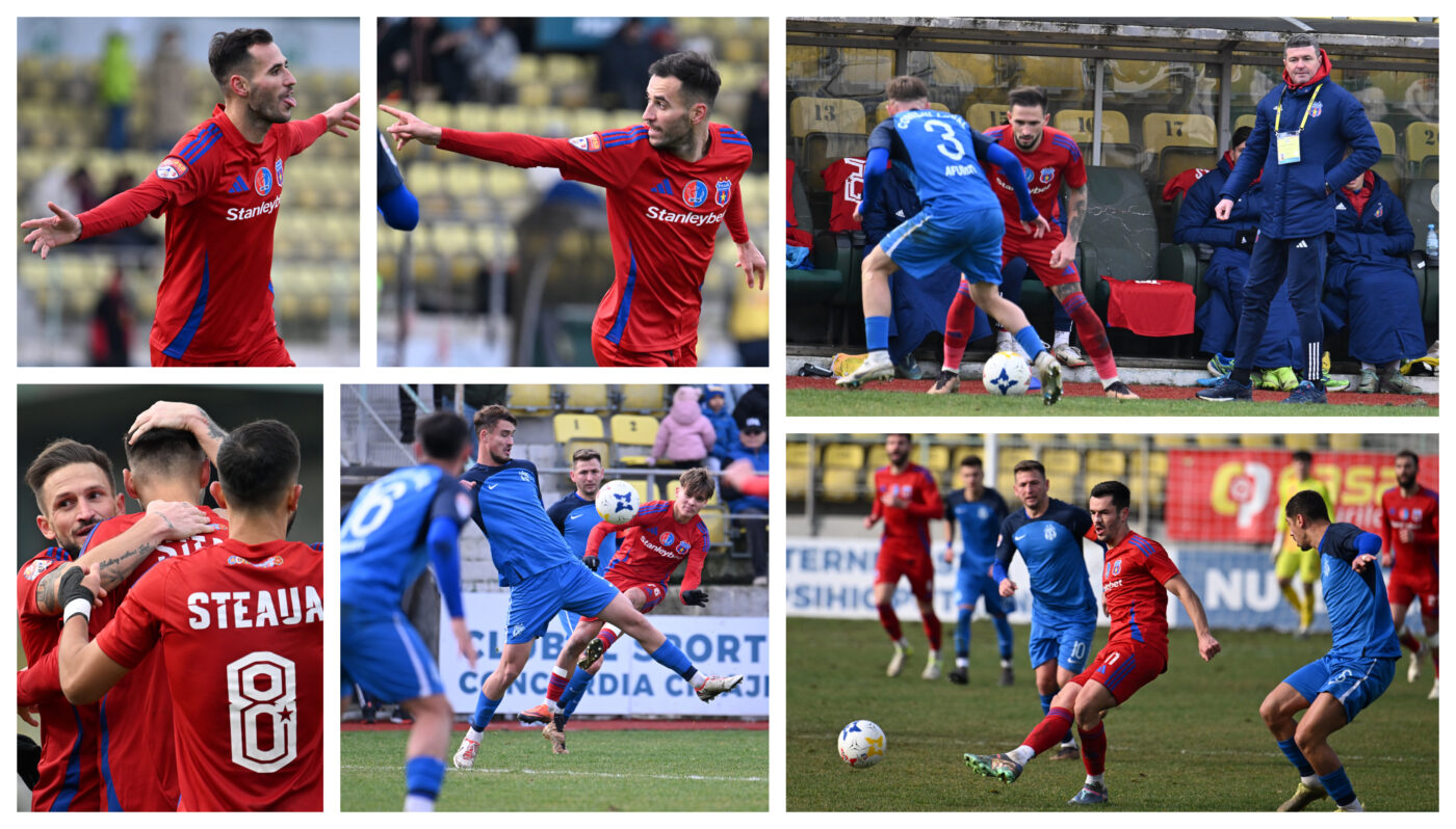”Final superb de an” pentru Steaua, cu o victorie la scor în fața unei rivale la play-off! Echipa lui Oprița are cea mai bună defensivă, este singura neînvinsă în acest sezon și dă al doilea golgheter al Ligii 2