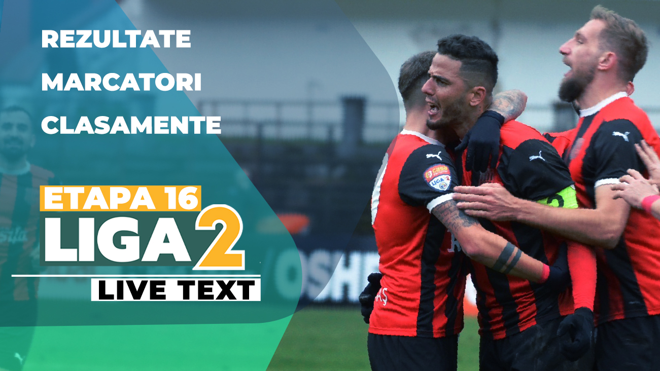 Liga 2, etapa 16 | FC Voluntari dă lovitura pe final la Reșița. A plouat cu goluri la Chiajna, unde s-a înregistrat cel mai clar succes din acest sezon. Claudiu Niculescu a debutat cu o victorie in extremis pe banca Slatinei