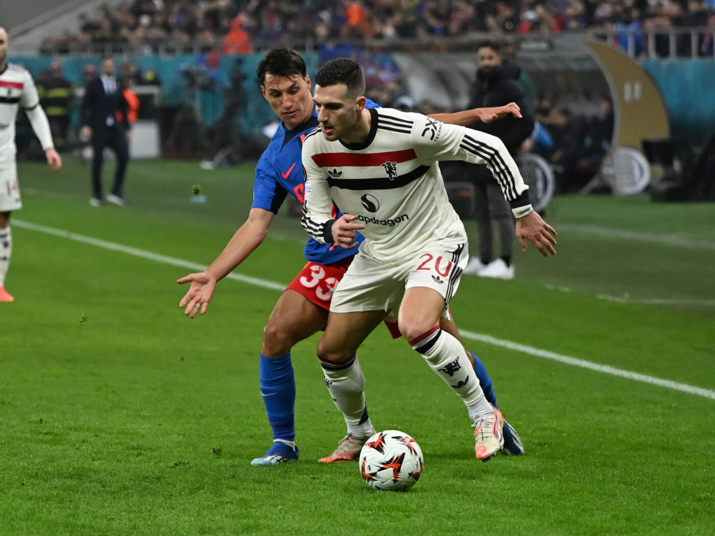 A marcat pentru Manchester United cu FCSB, dar a vorbit la superlativ de fotbaliștii lui Gigi Becali: „Sunt câțiva jucători foarte buni”