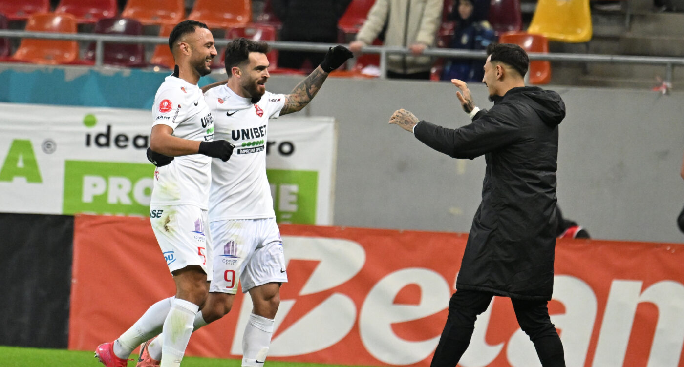 FCSB – FC Hermannstadt 1-1, în etapa 22 din Superliga. Campioana obține doar un punct, dar urcă, provizoriu, pe primul loc