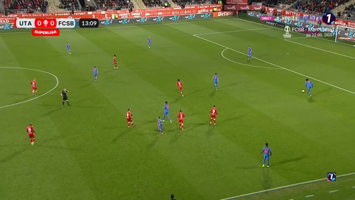 UTA – FCSB 0-0, Live Video Online în etapa 23 din Superliga. Campioana controlează partida de la Galați