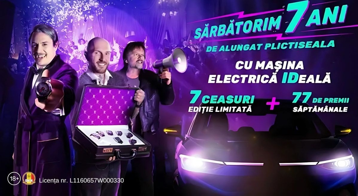 (P) 7 ani de Vlad Cazino, sărbătoriți cu premii epice, inclusiv o mașină electrică și ceasuri elvețiene