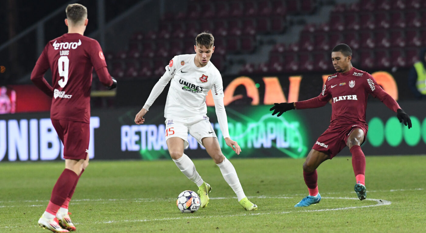 CFR Cluj – FC Hermannstadt 1-0, în etapa 25 din Superliga. Echipa lui Dan Petrescu se apropie la un singur punct de primele două clasate