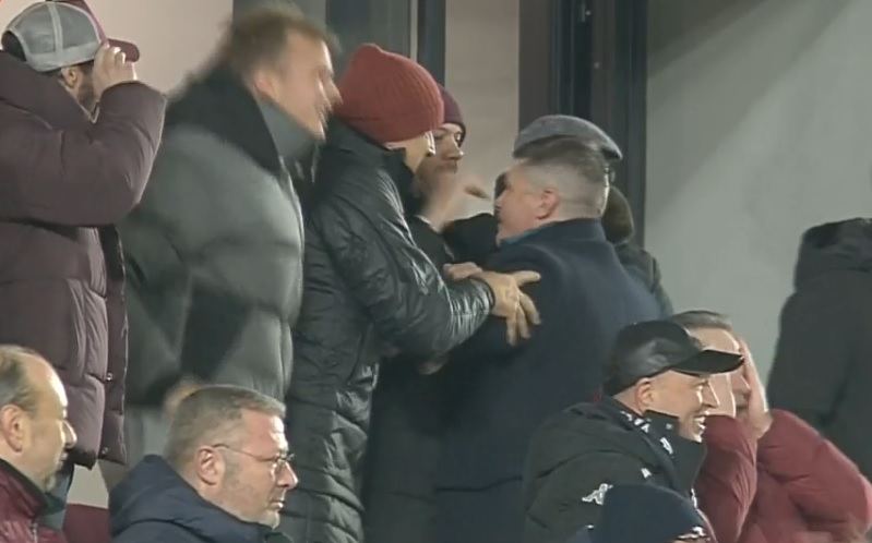 Cum au reacționat Dan Şucu şi Victor Angelescu la golul marcat de Alex Dobre în minutul 90+7 al meciului Rapid – Slobozia 2-1