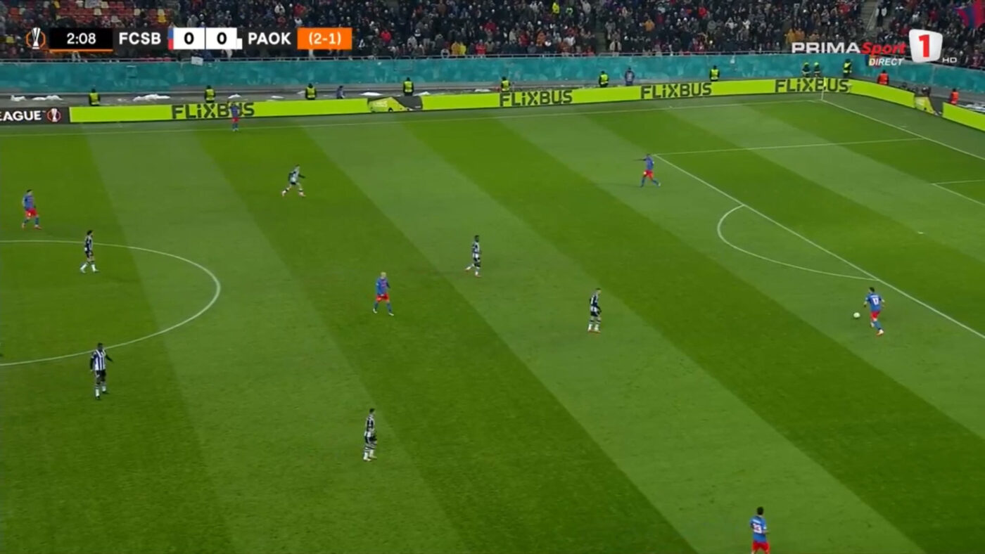 FCSB – PAOK Salonic 1-0, Live Video Online, în returul play-off-ului pentru optimile Europa League. Cisotti marchează și se declanșează nebunia pe Arena Națională