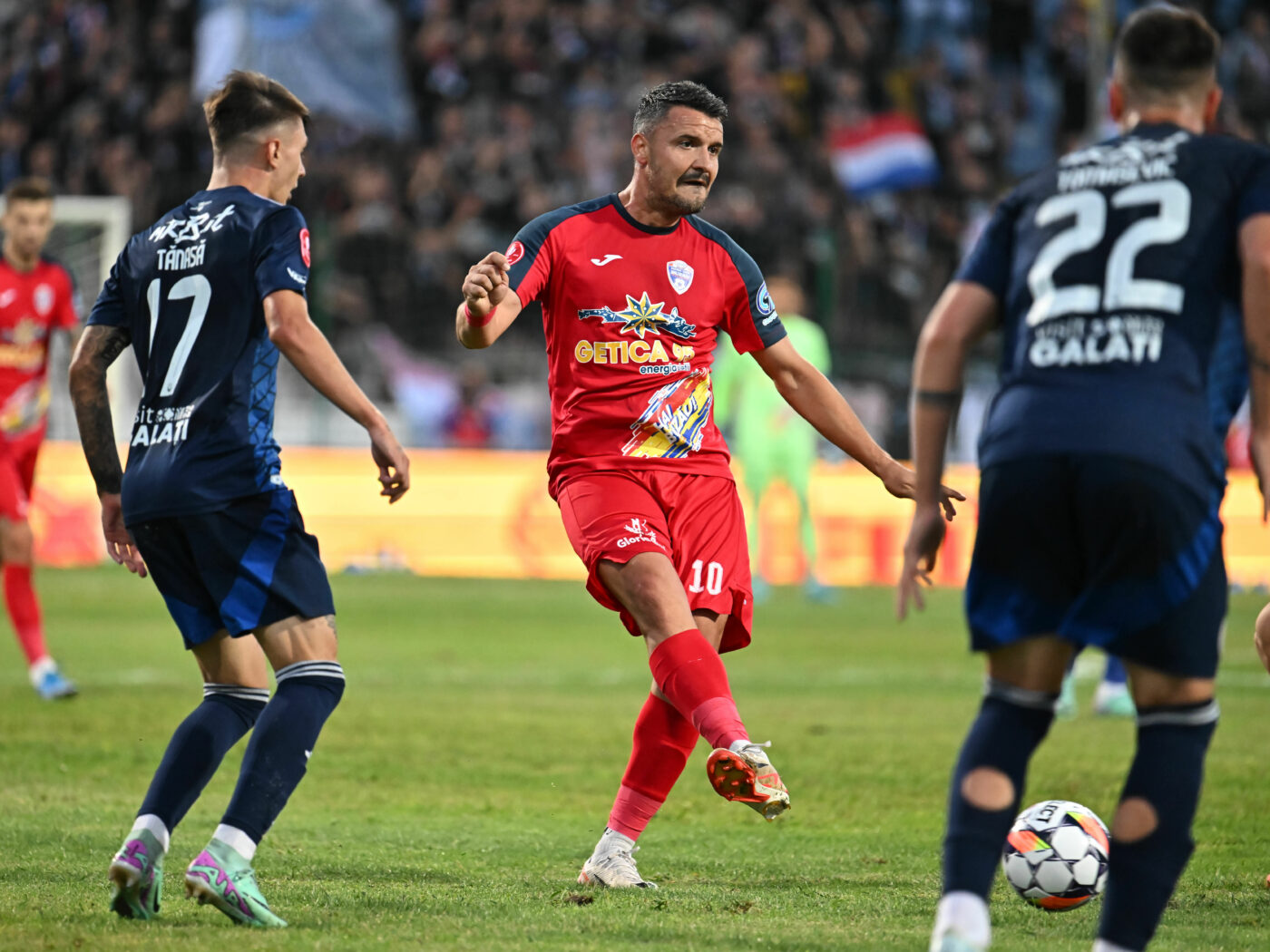 Oțelul Galați – Gloria Buzău 2-1, în etapa 24 din Superliga. Echipa lui Ovidiu Burcă se impune după „dubla” lui Frederic Maciel