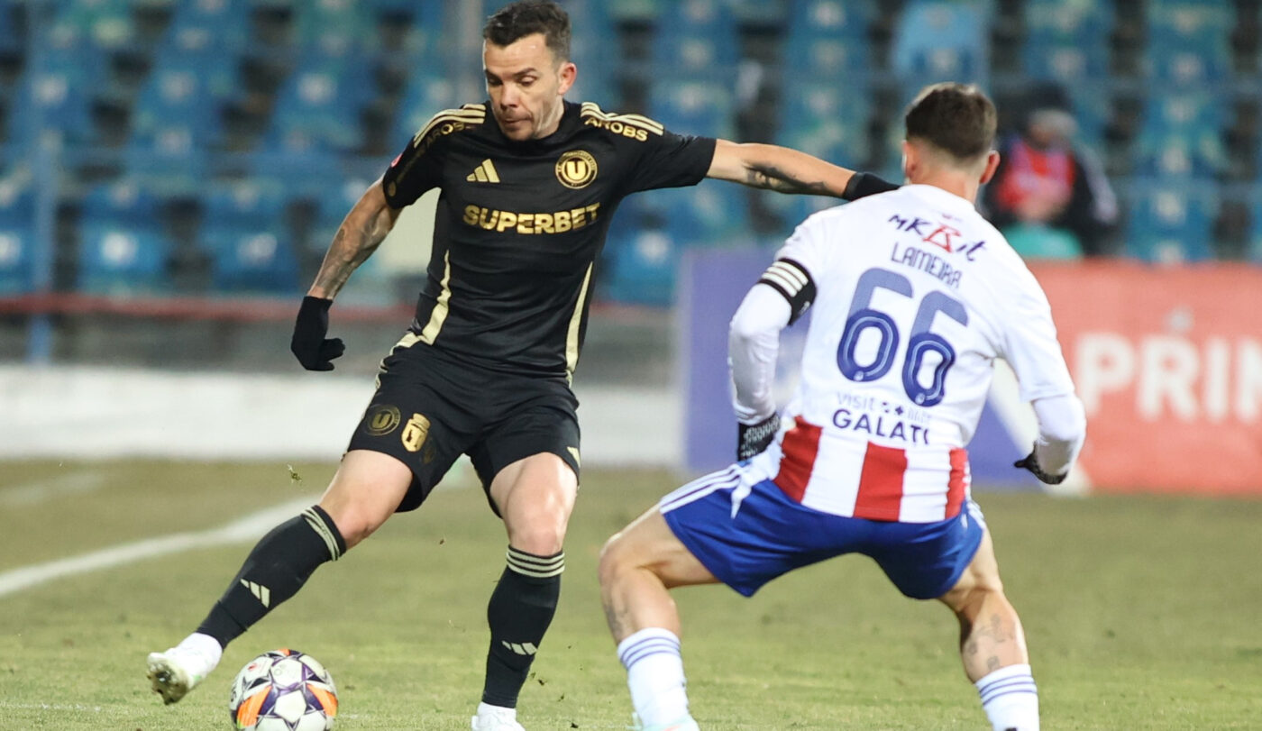 Oțelul Galați – U Cluj 0-1, în etapa 28 din Superliga. Echipa lui Ioan Ovidiu Sabău revine, provizoriu, pe primul loc în clasament