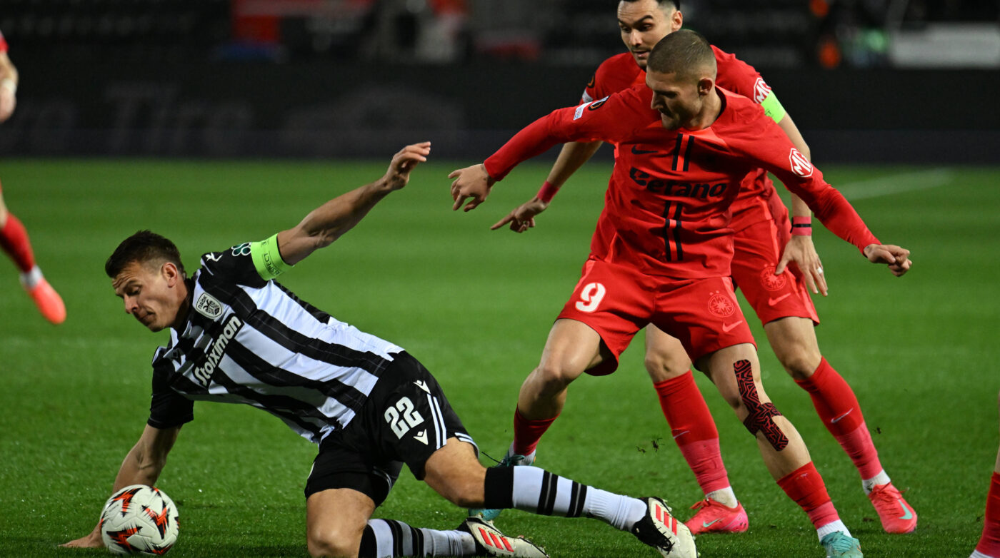 PAOK – FCSB 1-0, Live Video Online în play-off-ul pentru optimile Europa League. Pauză la Salonic. Gazdele vor juca repriza a doua în inferioritate