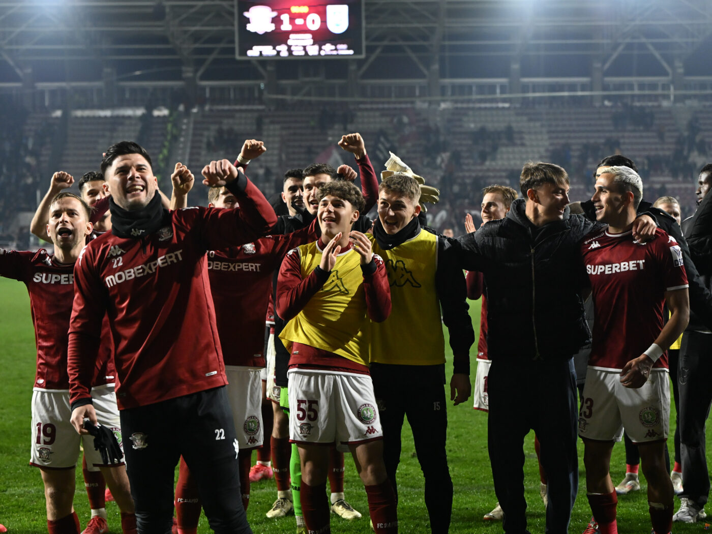 Rapid București, prima reacție după ce s-a calificat matematic în play-off