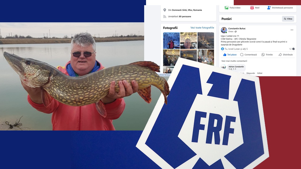 Scenă halucinantă în fotbalul românesc condus de Răzvan Burleanu: un observator cunoscut, concurs de pariuri pe Facebook despre meciul la care a fost delegat! „Surpriză de Dragobete”