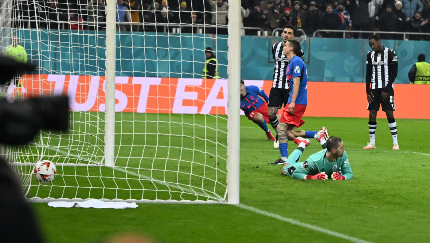 UEFA a postat pe contul de Europa League o imagine cu Juri Cisotti, după golul din FCSB – PAOK 2-0: „Cel mai bun italian din lume”