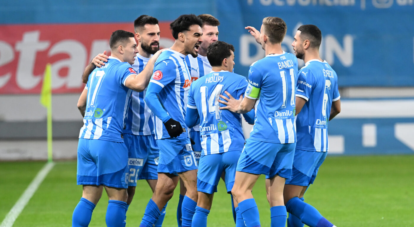 Universitatea Craiova – Poli Iași 4-1, în etapa 24 din Superliga. Echipa olteană a făcut spectacol la primul meci cu Mirel Rădoi pe banca terhnică în noul mandat