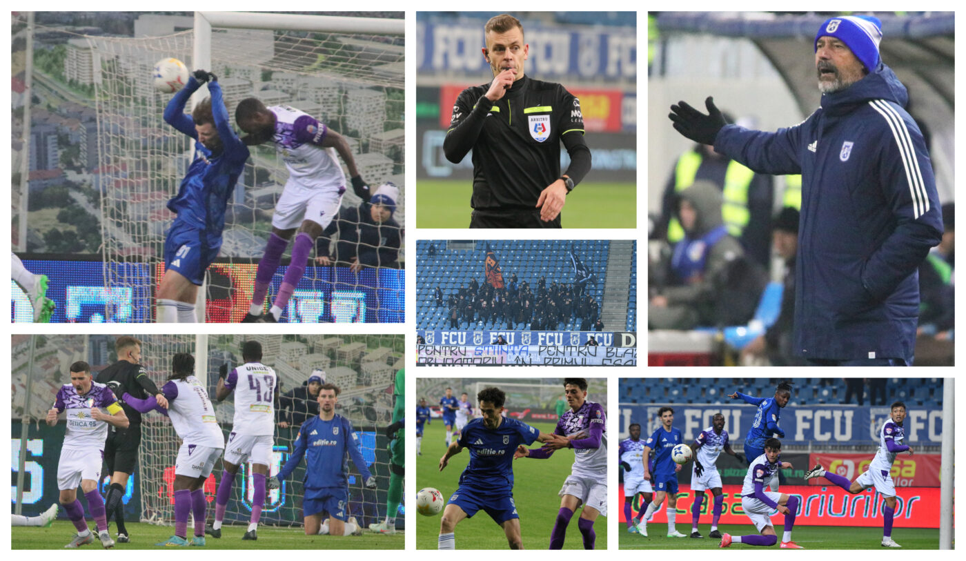 FCU Craiova crede că a avut penalty în finalul jocului cu CFC Argeș: ”De data aceasta, arbitrul nu a observat!” Antrenorul oltenilor a comentat gafa lui Meijer și jocul în 12 fotbaliști al piteștenilor