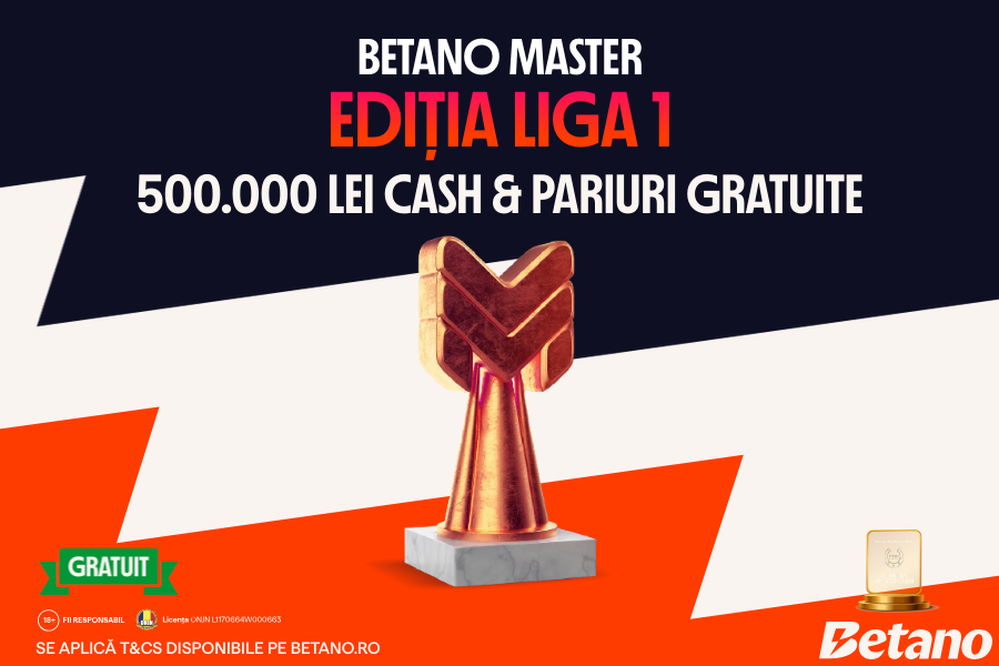 ADVERTORIAL | Fii maestrul Betano Master și câștigă 500.000 Lei Cash