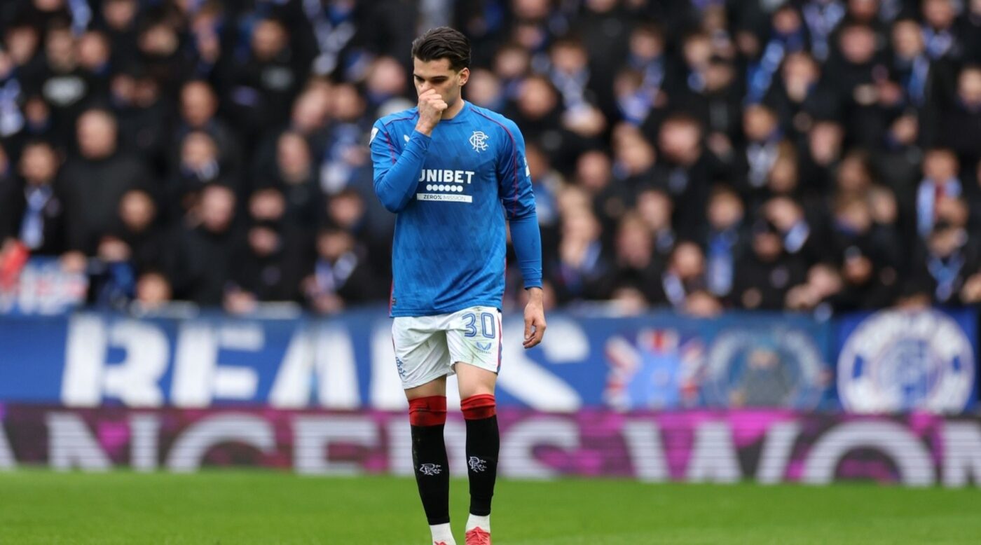 Ce notă a luat Ianis Hagi, după ce a fost trimis în tribune de antrenor, după doar 45 de minute în Rangers – Motherwell