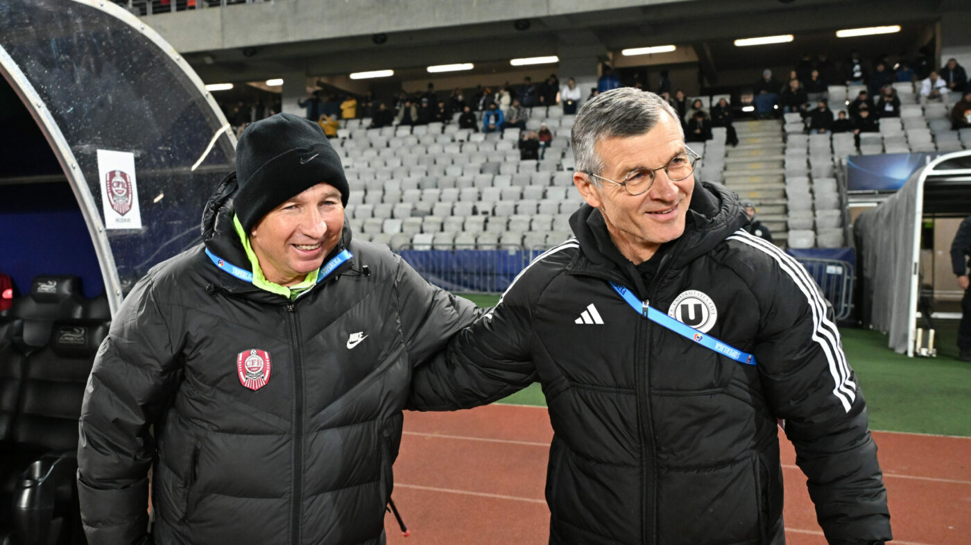 Pactul dintre Neluțu Sabău și Dan Petrescu, antrenorii din derby-ul U Cluj – CFR Cluj. „Am stabilit asta”. EXCLUSIV