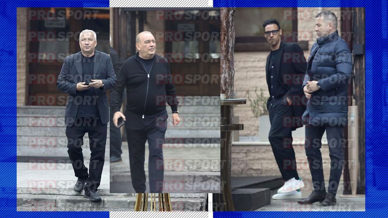 Primele imagini cu Dan Petrescu, după moartea mamei sale. Antrenorul lui CFR Cluj, răvășit la parastas: Gigi Nețoiu, Camora și un preot au fost printre cei prezenți