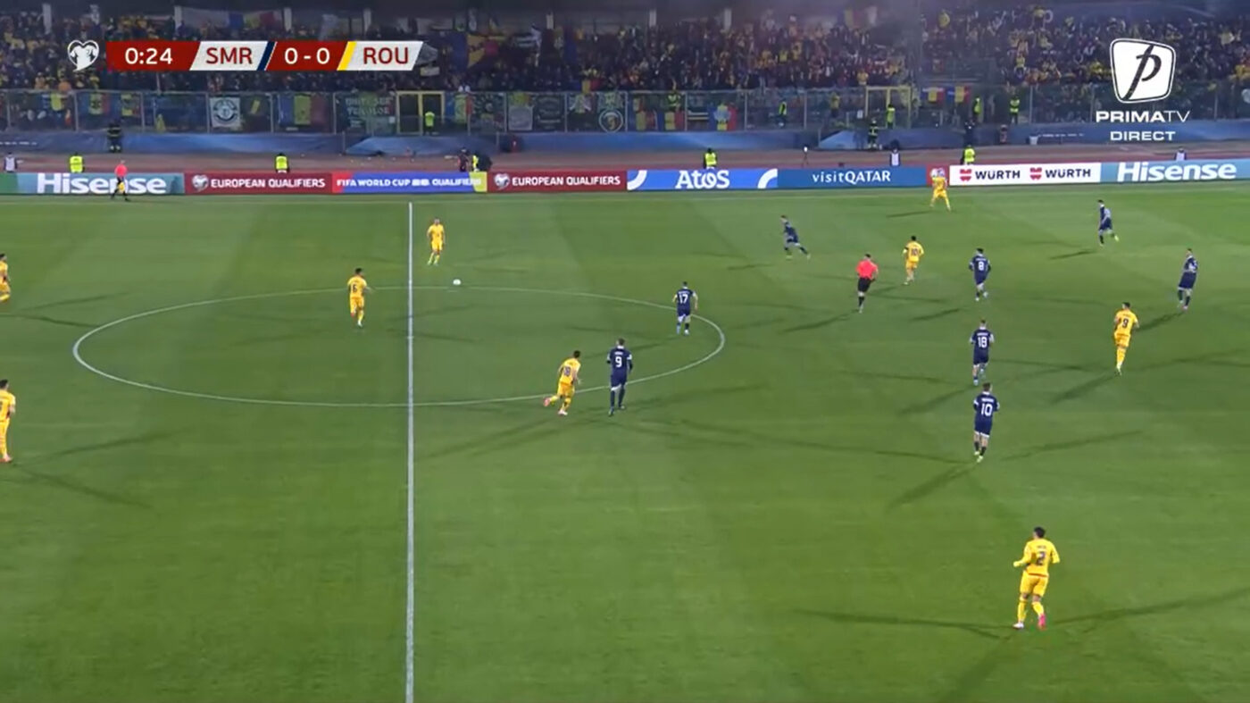 San Marino – România 0-1, Live Video Online, în etapa 2 a preliminariilor pentru CM 2026. Ocazie mare a lui Mihai Popescu