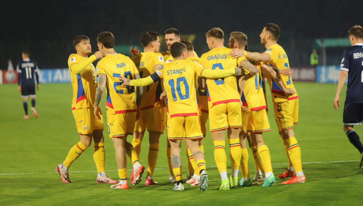 San Marino – România 1-5, în etapa 2 a preliminariilor pentru CM 2026. Victorie clară pentru „tricolori”