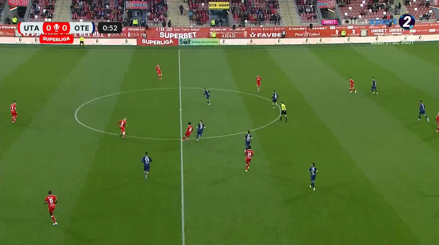 UTA Arad – Oțelul Galați 2-0, Live Video Online, în etapa 1 din play-out-ul Superligii. Pauză pe Stadionul „Francisc Neuman”