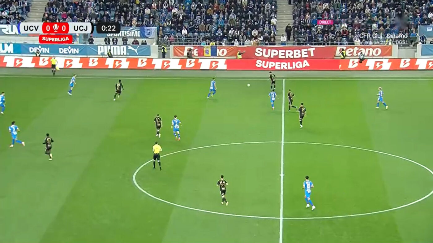 Universitatea Craiova – U Cluj 1-0, Live Video Online în etapa 1 din play-off-ul Superligii. Pauză în Bănie