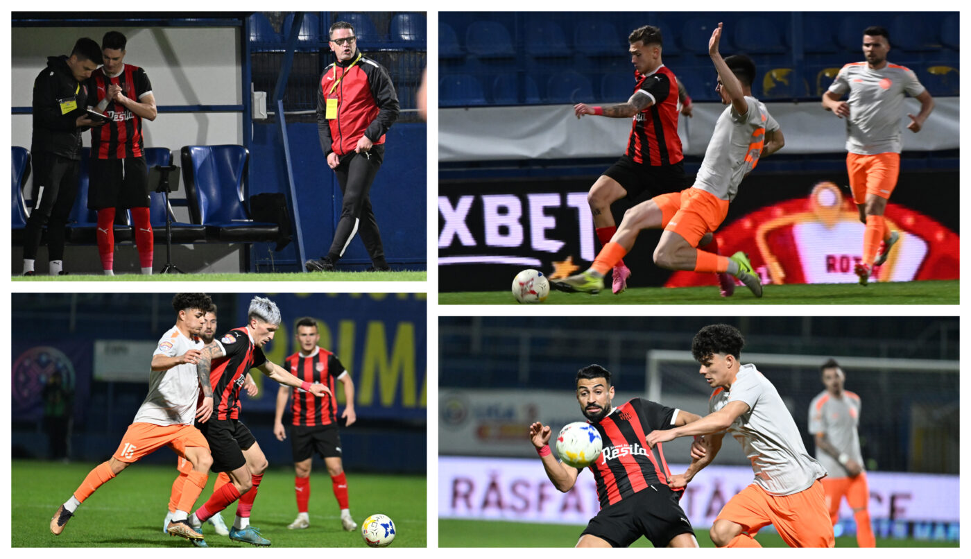ACSM Reșița a făcut KO Metaloglobus în debutul play-off-ului Ligii 2. Flavius Stoican, impresiile unui antrenor încântat