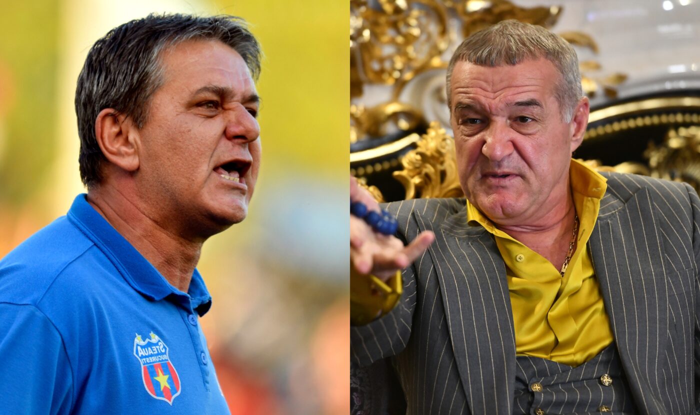 „Nu ne face pe noi idioți!”. Scandal Gigi Becali – Marius Lăcătuș, în direct, după Rapid – FCSB 0-0