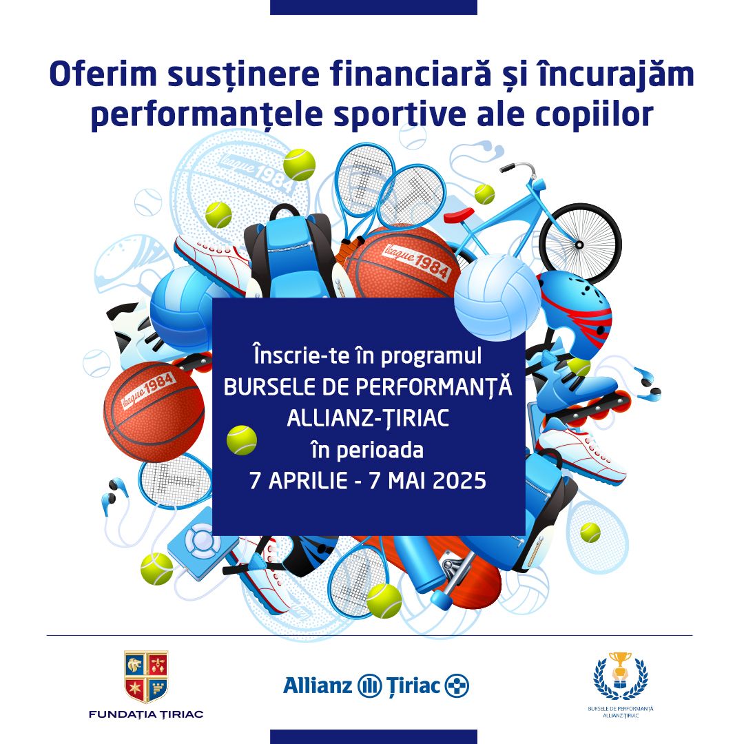 Încep înscrierile pentru cea de-a zecea ediție a programului „Bursele de performanță Allianz-Țiriac”