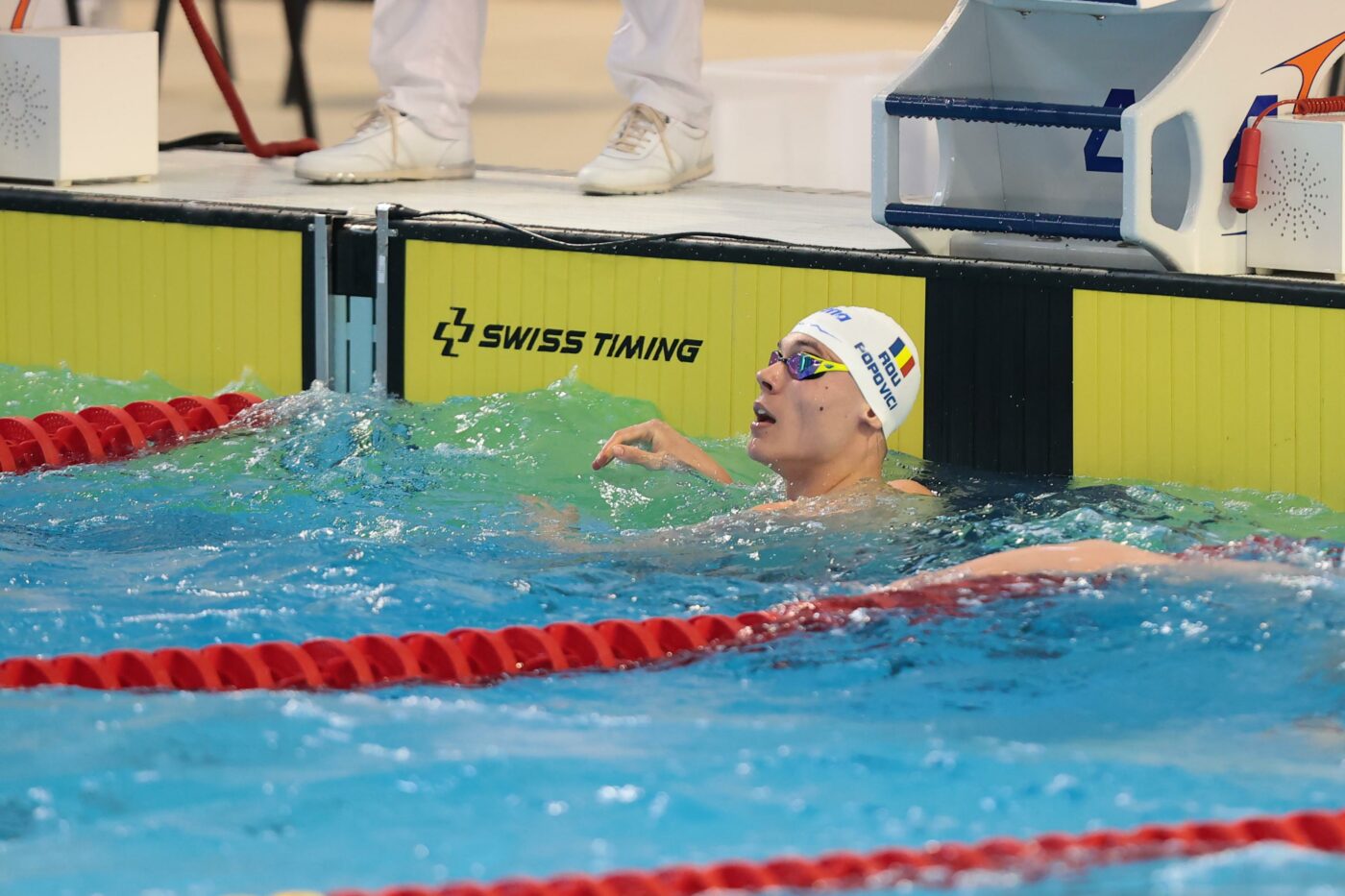 David Popovici a câştigat cursa la 50 de metri liber de la Campionatele Naționale cu record