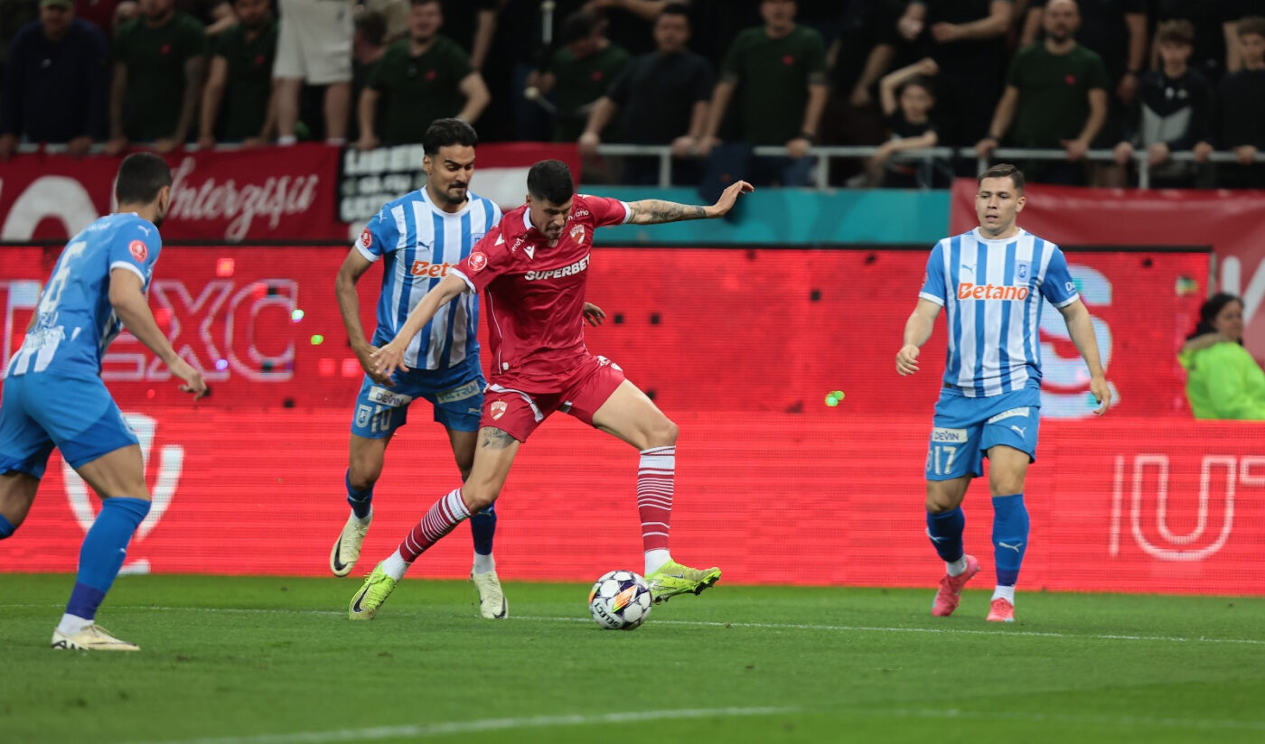 Dinamo București – Universitatea Craiova 0-2, în etapa 5 din play-off-ul Superligii. Echipa olteană se apropie la 3 puncte de liderul FCSB