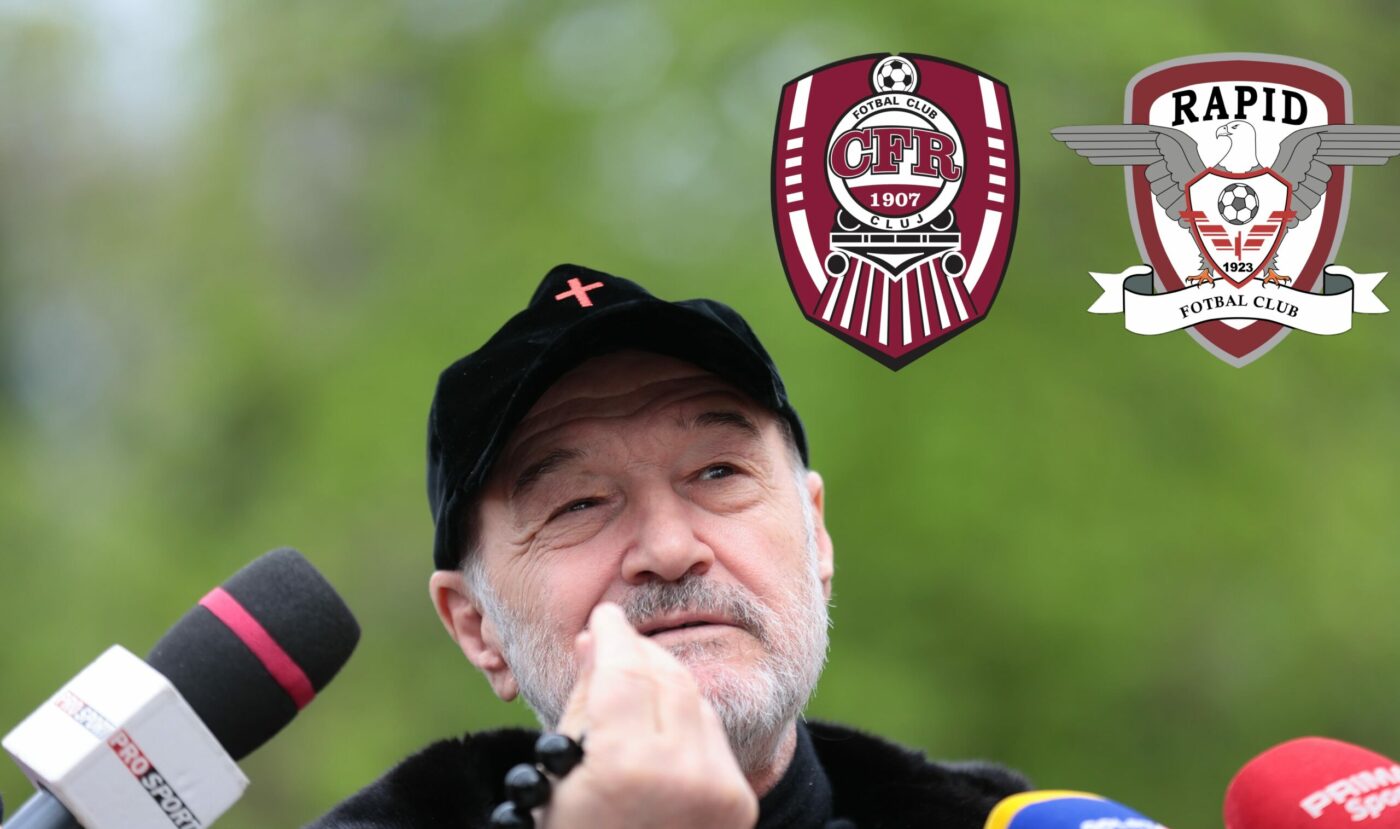 Gigi Becali aşteaptă meciul dintre CFR Cluj şi Rapid: „Avem o marjă de asigurare”