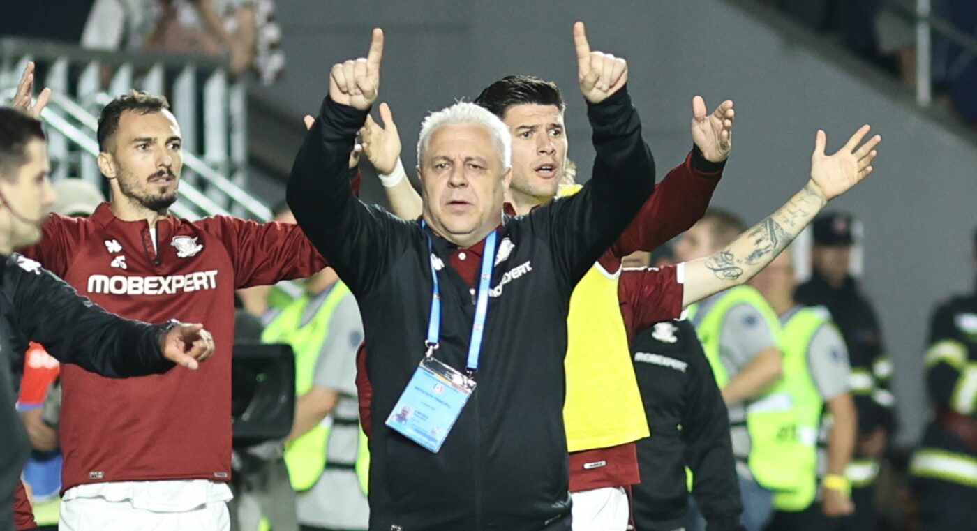Haos la vestiare cu Marius Șumudică și rapidiștii, care i-au atacat pe arbitri: „Hoțule!”. Potop de înjurături pentru Radu Petrescu, când nu știau că sunt filmați